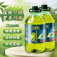 5L升添加初榨橄榄油家用食用植物调和油炒菜营养烹饪油5斤大桶装    1瓶