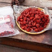 草莓干蜜饯奶油草莓干果脯儿童水果干开袋即食独立包装果香草莓味    3袋