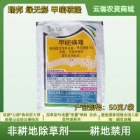 绿无影50克甲嘧磺隆 铁路公路非耕地瑞刀除草剂瑞邦*除草技术咨询  1袋