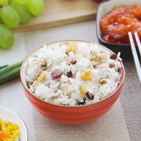 大粒斑马豆 杂粮片粗粮粥料饭料易熟500g五谷扁粮    2件