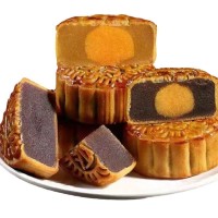 中秋广式月饼蛋黄莲蓉老五仁豆沙多口味厂家批发团购送礼蛋黄酥