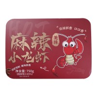 麻辣小龙虾750g熟食4-6钱小龙虾整虾锁鲜装即食盒装网红麻辣醉虾