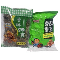 休兰花豆豌豆烤牛肉味袋装简装厂家现货批发香酥蚕豆香辣口味豌豆