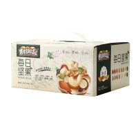 网红休闲零食每日坚果炒货混合干果仁30包600g礼盒装厂家批发坚果