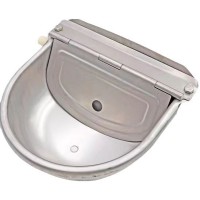 不锈钢牛羊用饮水碗牛马驴浮球式饮水器喝水碗加厚畜牧专用兽用