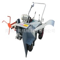 小型翻堆机有机肥料设备蘑菇菌渣发酵翻抛机手扶式