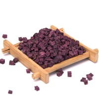 紫薯粒 去皮脱水蔬菜烘干紫薯粒熟紫薯脱水紫薯丁10*10mm原料批发 2吨